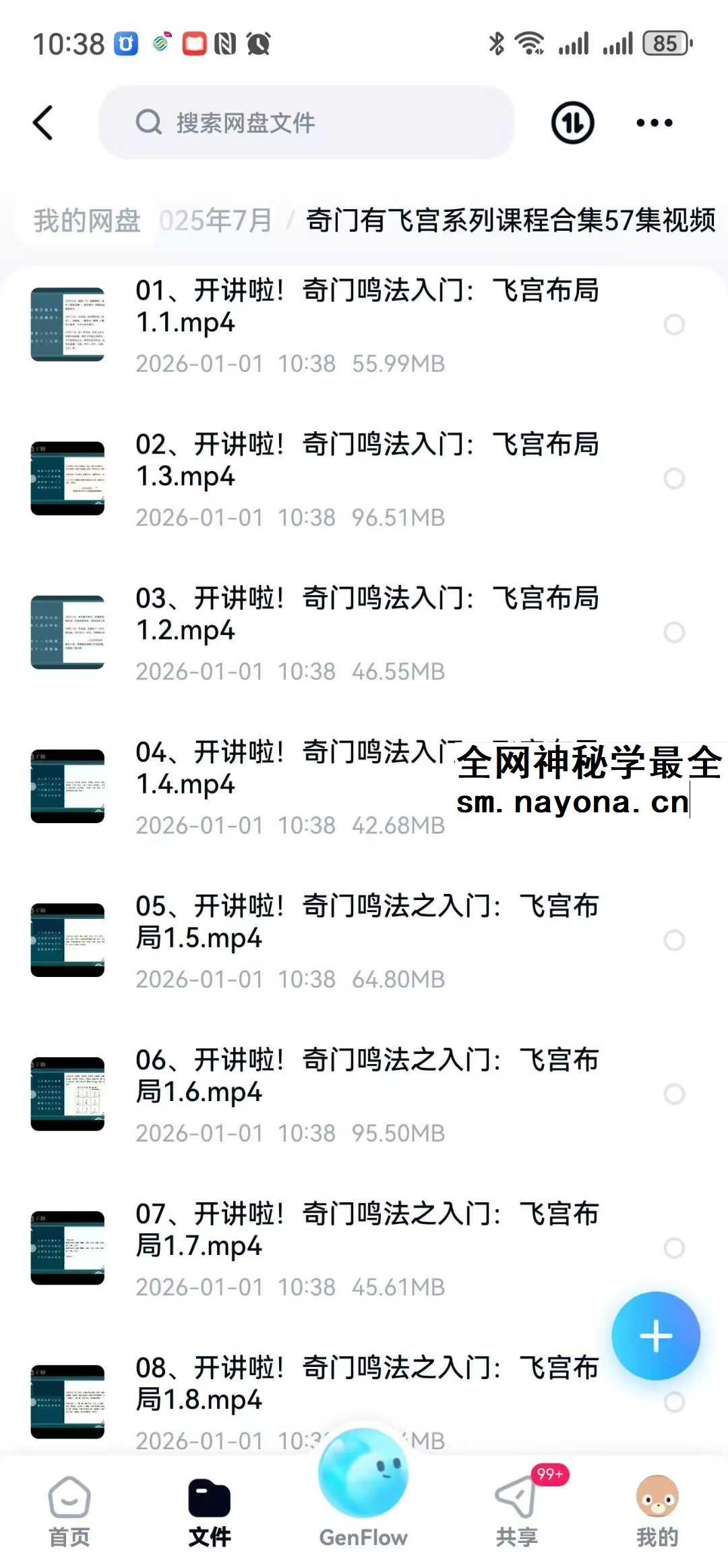 大易本无涯 奇门有飞宫系列课程合集57集视频