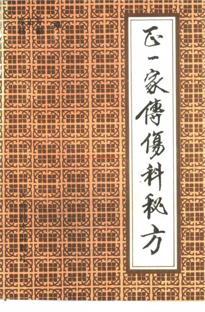 《正一家传伤科秘方》8