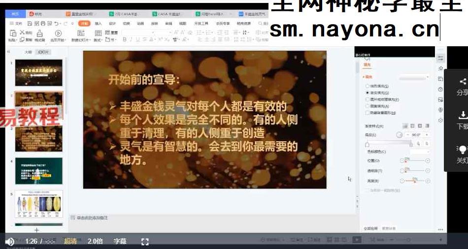 Y颖心｜丰盛金钱灵气疗愈视频+音频