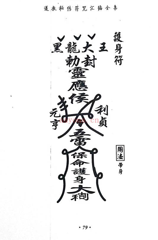 《道教秘传符咒汇编全集》219页.PDF电子版