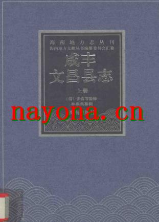 咸丰文昌县志 .pdf下载