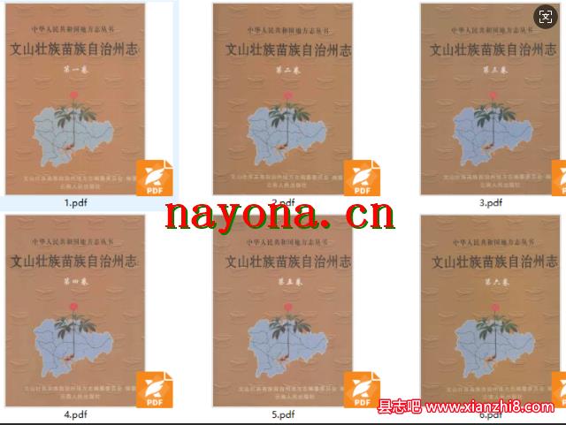 文山壮族苗族自治州志 六卷_2000-2002版_