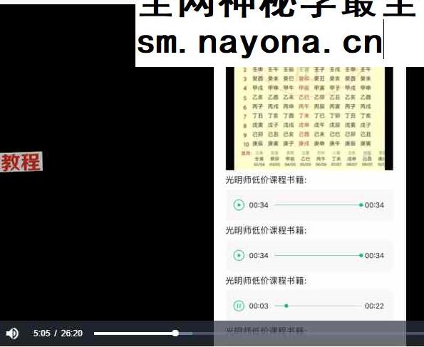 精讲班第八期 光明师速断八字之旺妻克妻的十种命格 视频5集