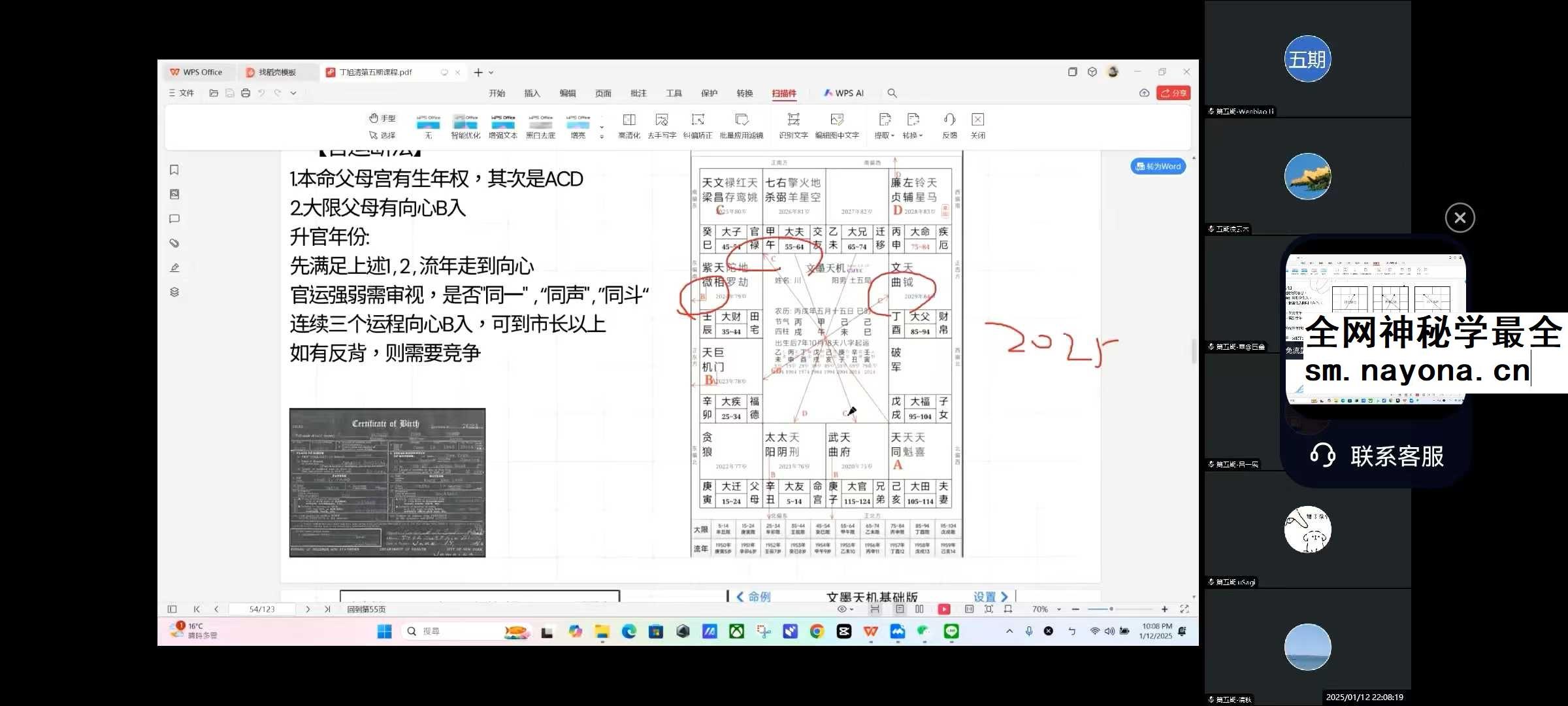 丁旭清 2025年紫薇斗数合集