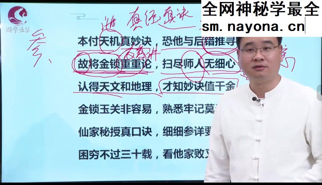 张秩也金锁玉关-相地篇视频24集+课件