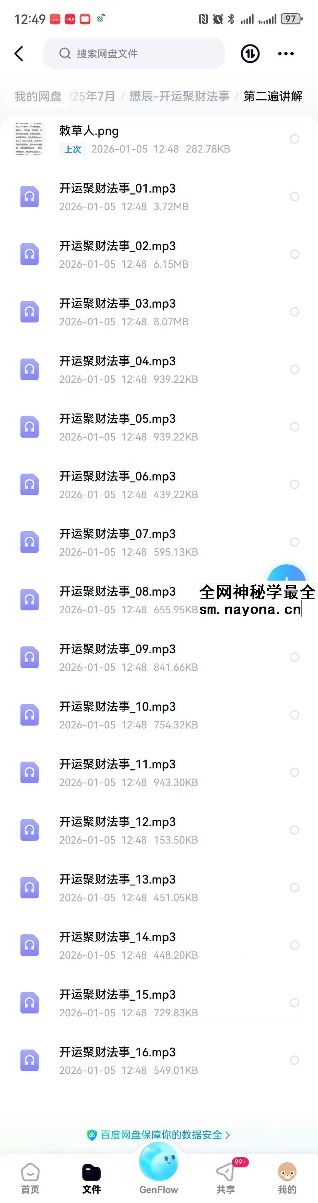 懋辰《开运聚财法事》音频+文档