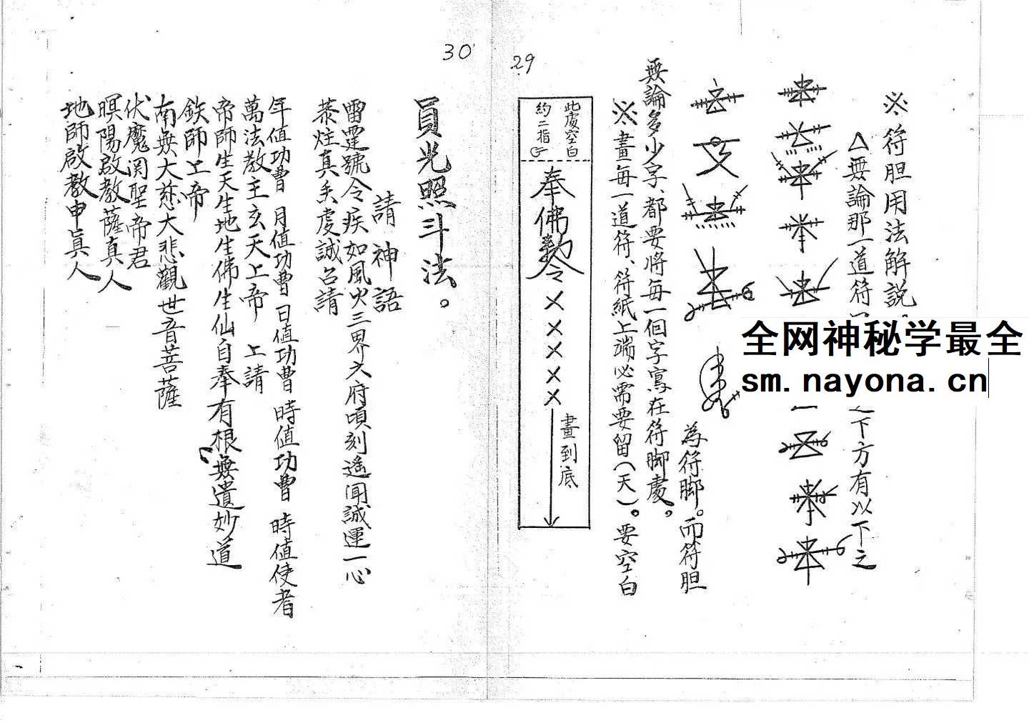 道教符咒法本《符书详解》120页