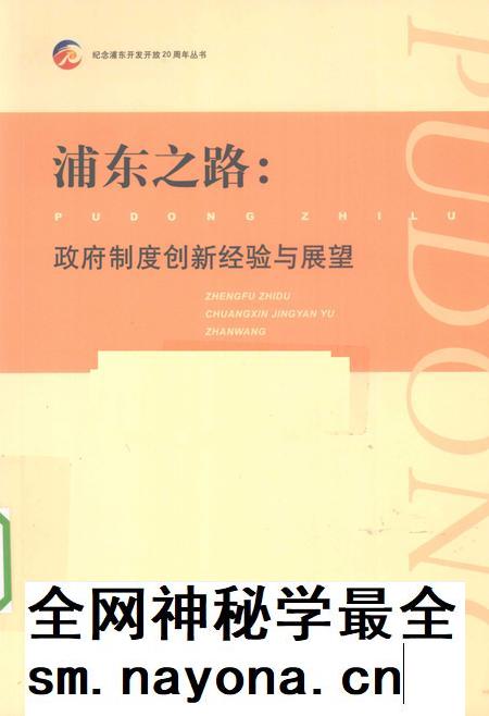 2010-浦东之路  政府制度创新经验与展望.pdf电子版_上海市志插图