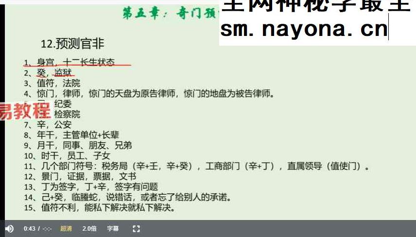 竑恩《阴盘奇门专业课》40集视频