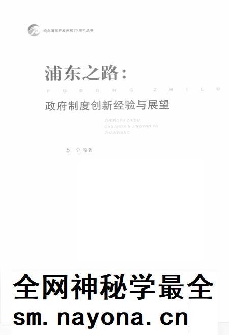 2010-浦东之路  政府制度创新经验与展望.pdf电子版_上海市志插图1