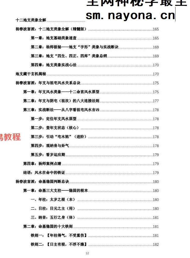杨春波禄命法盲派真传全解.pdf 412页