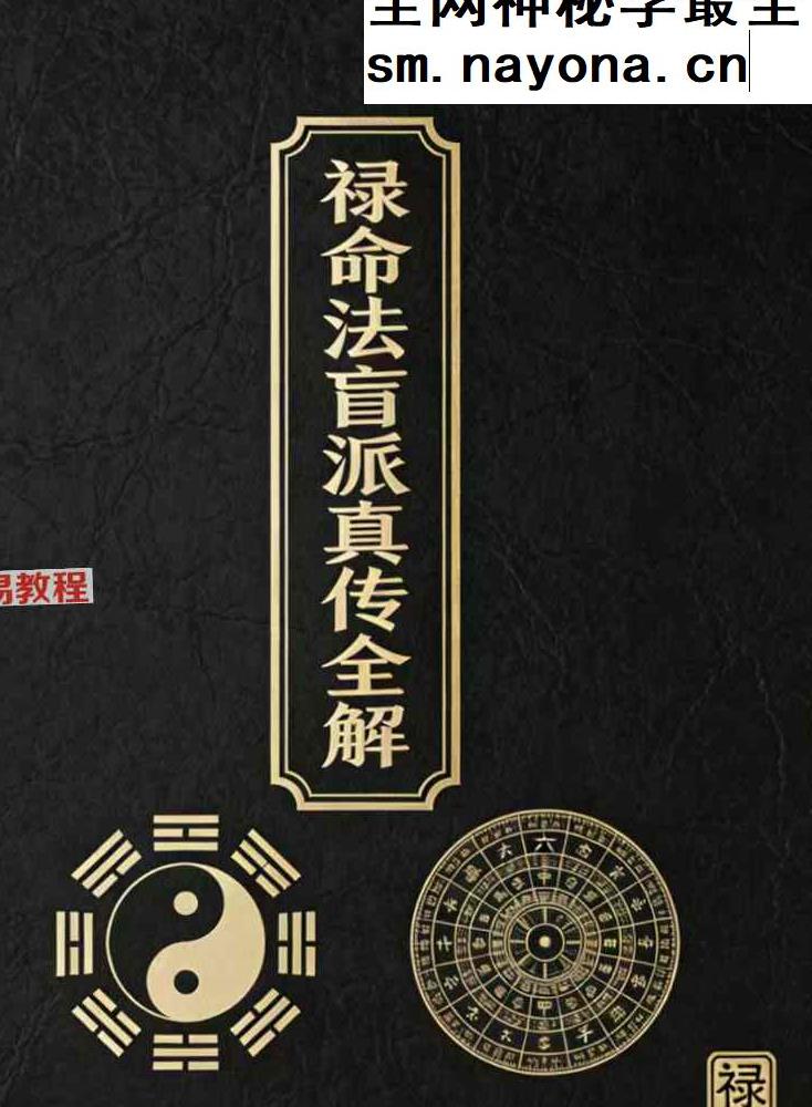杨春波禄命法盲派真传全解.pdf 412页