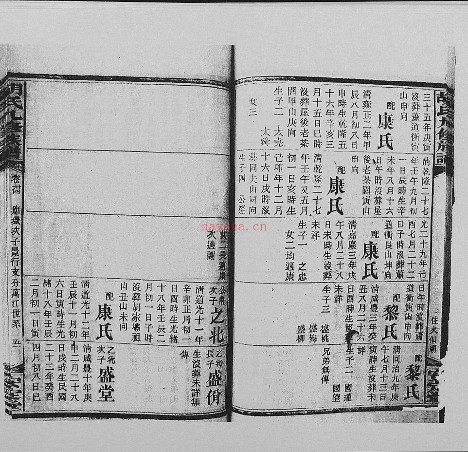 胡氏九修族谱（犹他州藏湖南省图书馆藏本）共64册