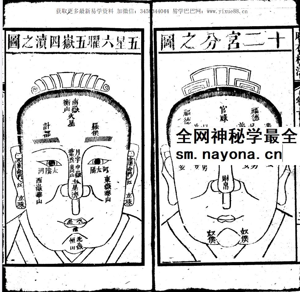 增释麻衣相法全编 同治本（上下册）