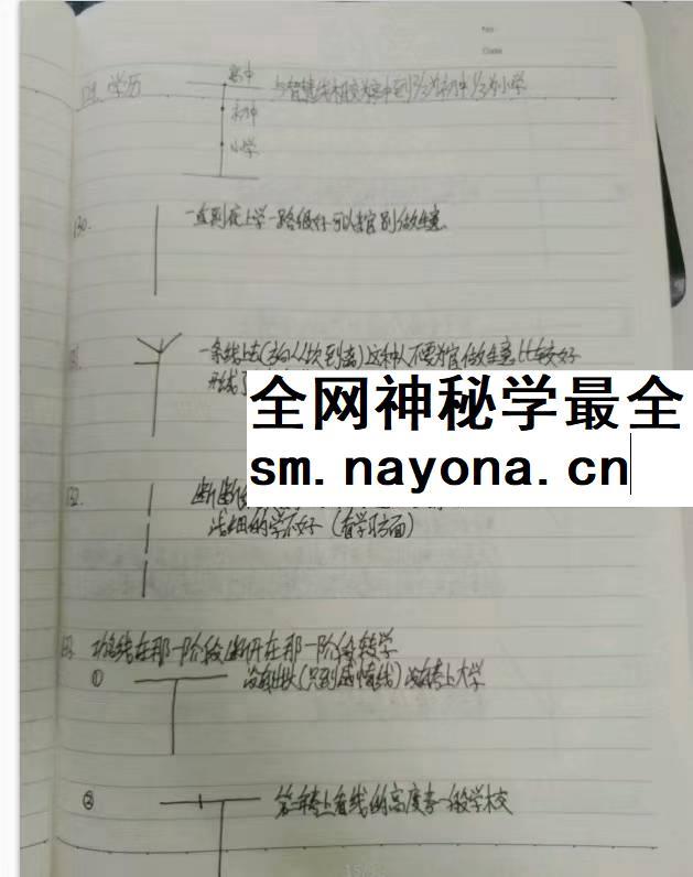 陈大有手相手抄笔记32页