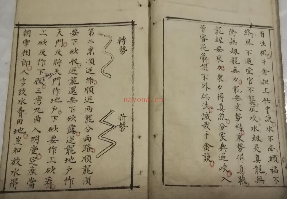 风水堪舆古籍《地理杨公十三铁案》106页双页版 国学古籍 第3张