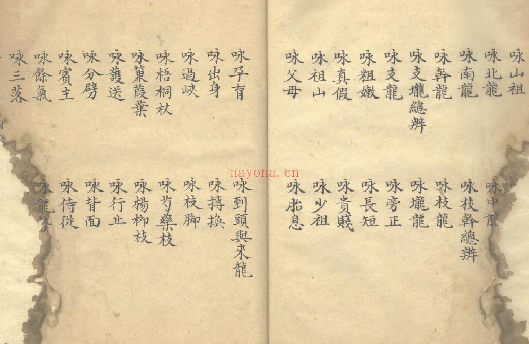 《纂注堪舆析髓经二卷 附堪舆管见二十四辨一卷》189页双页版（每页均有破损） 国学古籍 第4张