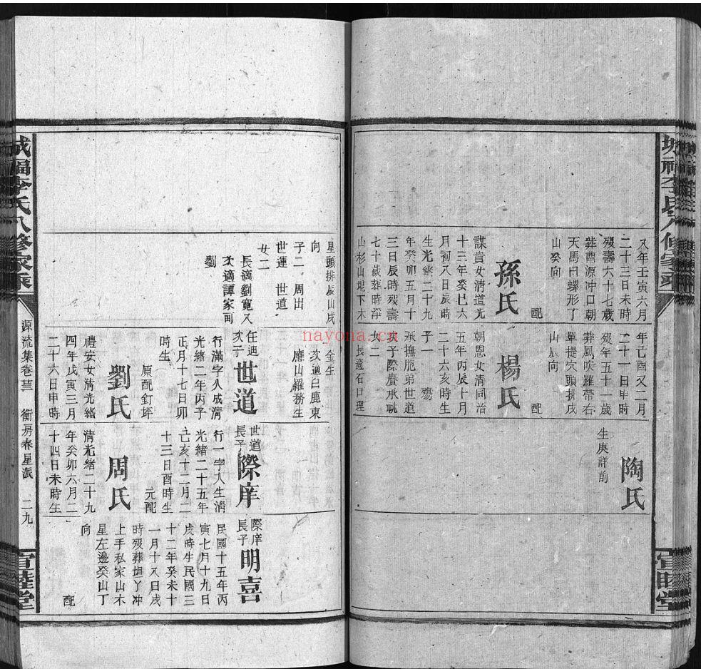 福李氏八修家乘（犹他州藏湖南省图书馆藏本）共48册