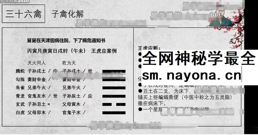 散人六爻大师班视频