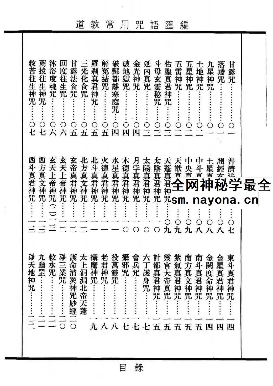 《道教常用咒语汇编+怎样画符+民间化解法术》道教文化179页