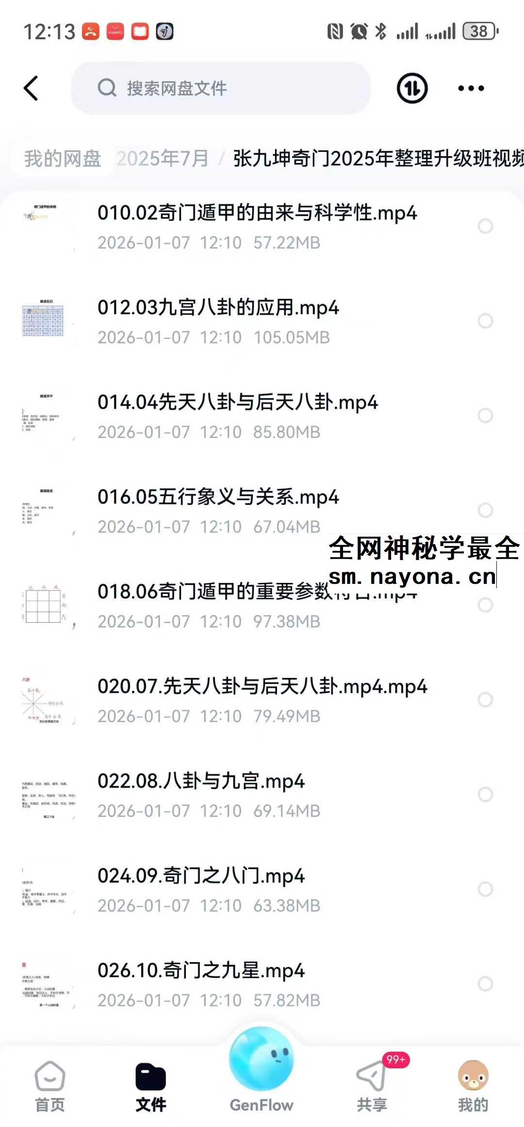 张九坤奇门2025年整理升级班37集视频+电子资料