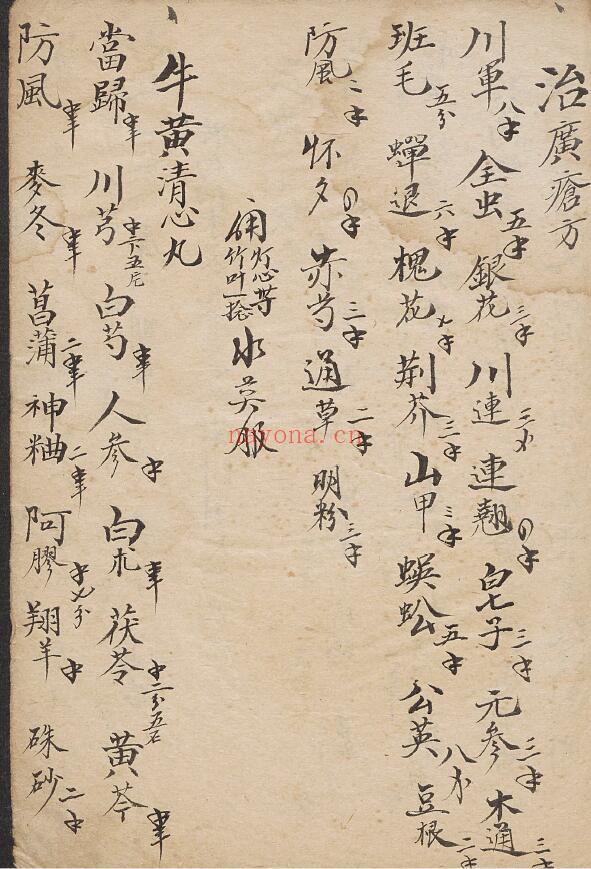 中医方书《邵氏杂选配本》50页 中医 第3张