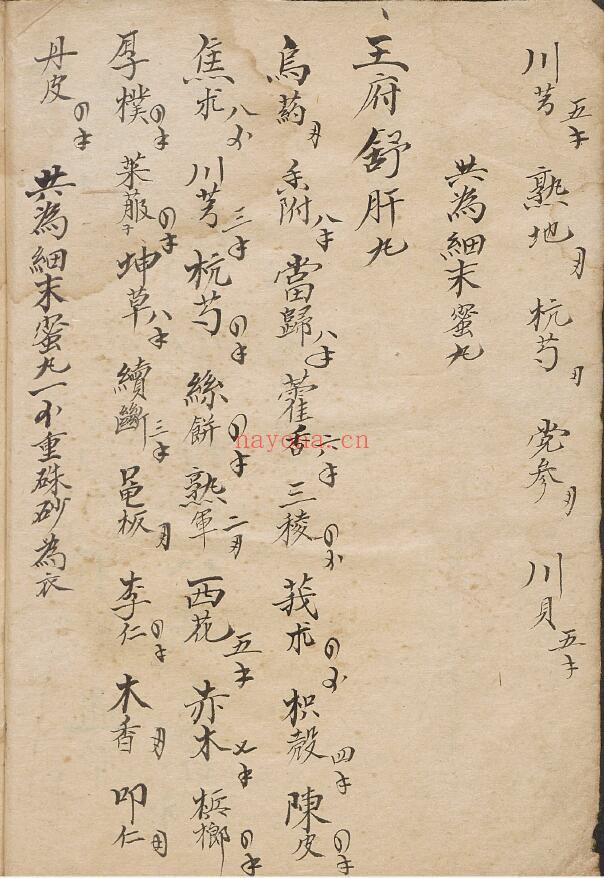 中医方书《邵氏杂选配本》50页 中医 第2张