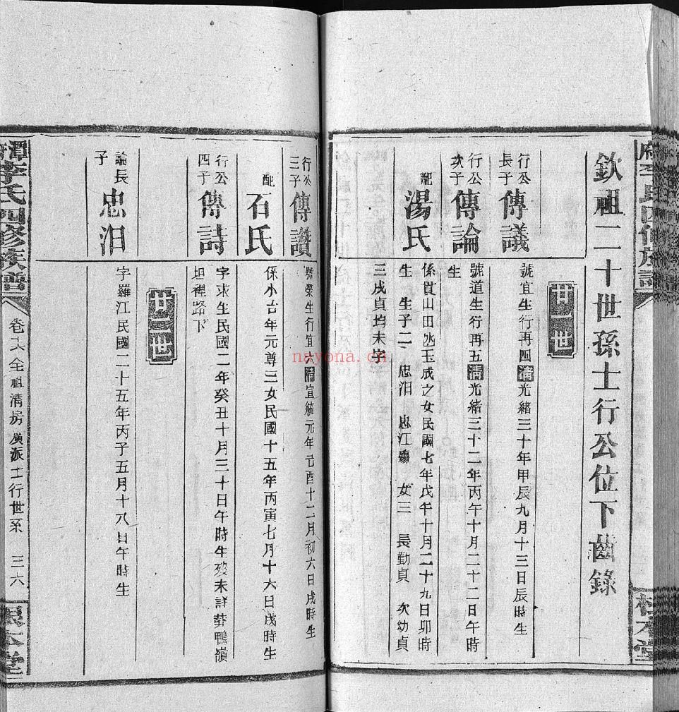 潭府李氏四修族谱（犹他州藏湖南省图书馆藏本）共47册