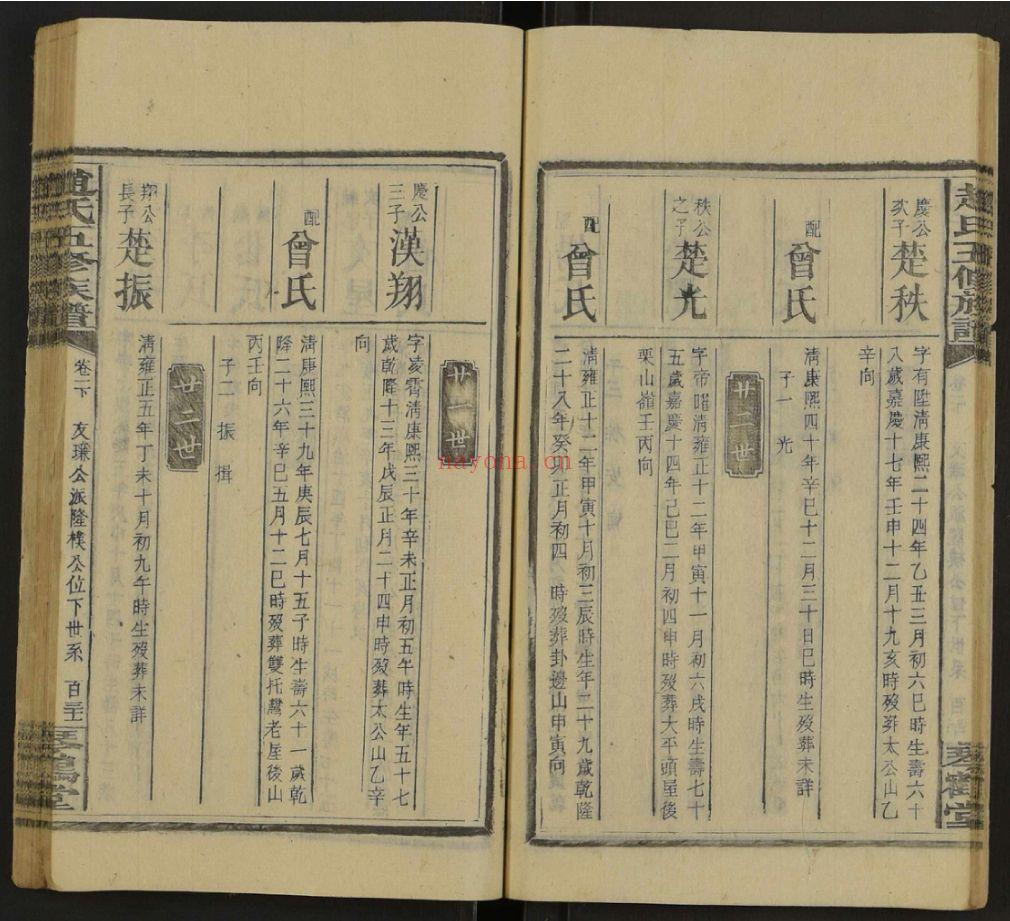 赵氏五修族谱(犹他州藏湖南省图书馆藏本)共51册