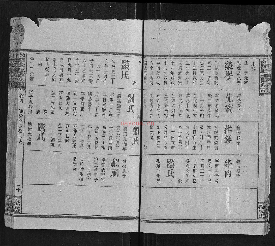 汝南周氏五修族谱（犹他州藏湖南省图书馆藏本）共50册