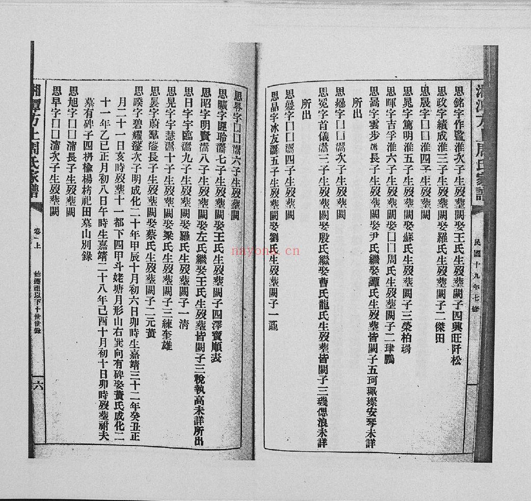 湘潭方上周氏家谱(犹他州藏湖南省图书馆藏本)共40册