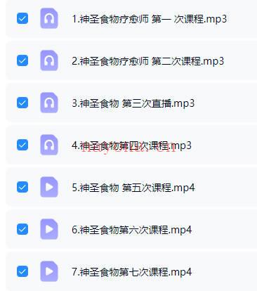 满舵《神圣食物疗愈师》音频+视频 7集