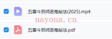 张亦诚《五雷斗邪师恶鬼秘法》视频+文档
