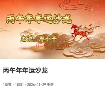 郑小予《2026丙午年运势解析》1集视频