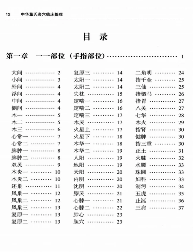 中华董氏奇穴临床整理插图 中华董氏奇穴临床整理插图