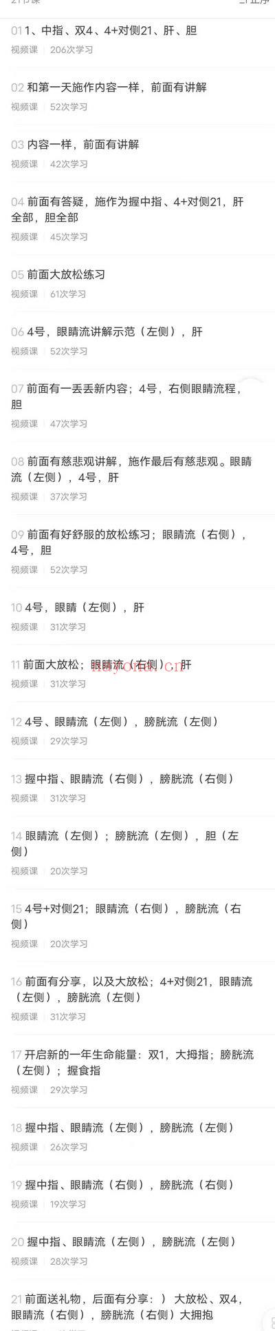 《仁神术_眼睛改善主题共修营》视频课21集
