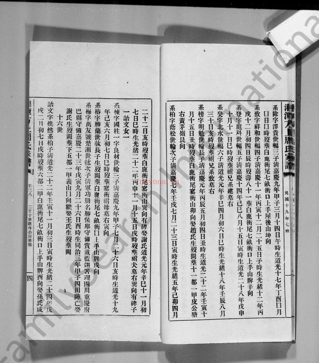 湘潭方上周氏七修家谱 （犹他州藏湖南省图书馆藏本）共6册