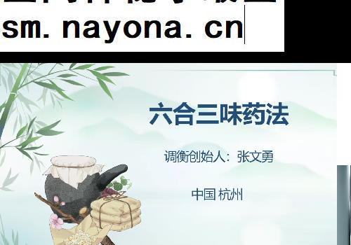 张文勇六合三味药法视频课程1集