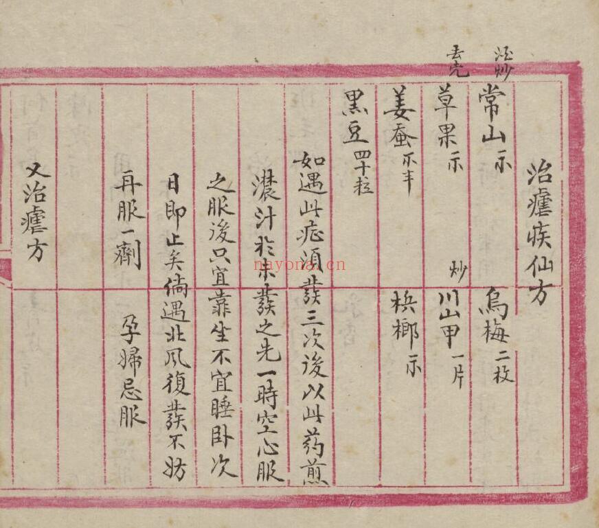 中医方书《良方杂录》手抄本.东治山人撰 116页 