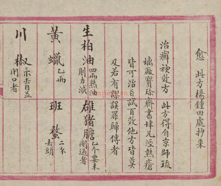 中医方书《良方杂录》手抄本.东治山人撰 116页 