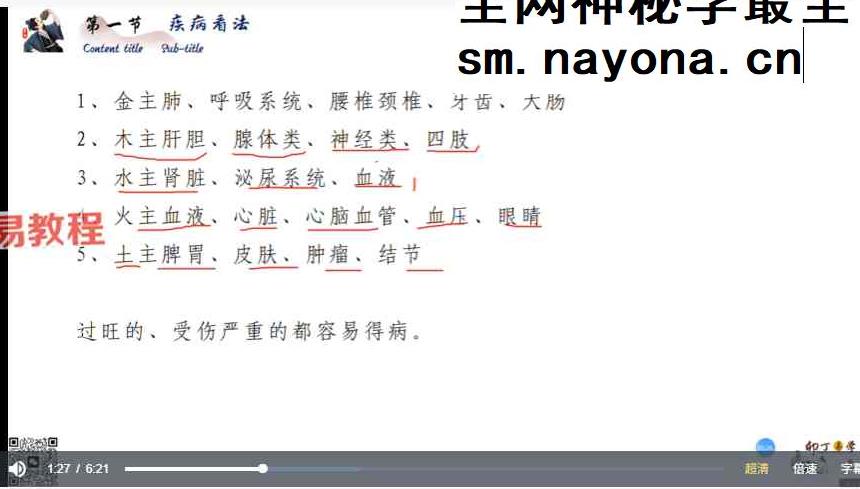卯丁盲派基础精讲课20集视频