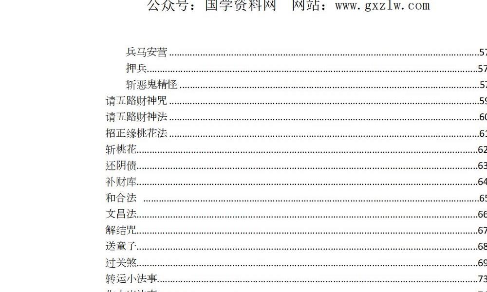 先天普庵演法雷坛78页电子版 高端法本