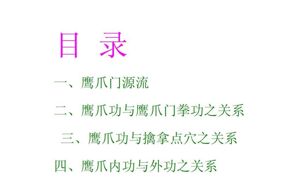陈子正大力鹰爪功加指导手册88页电子版 高端法本