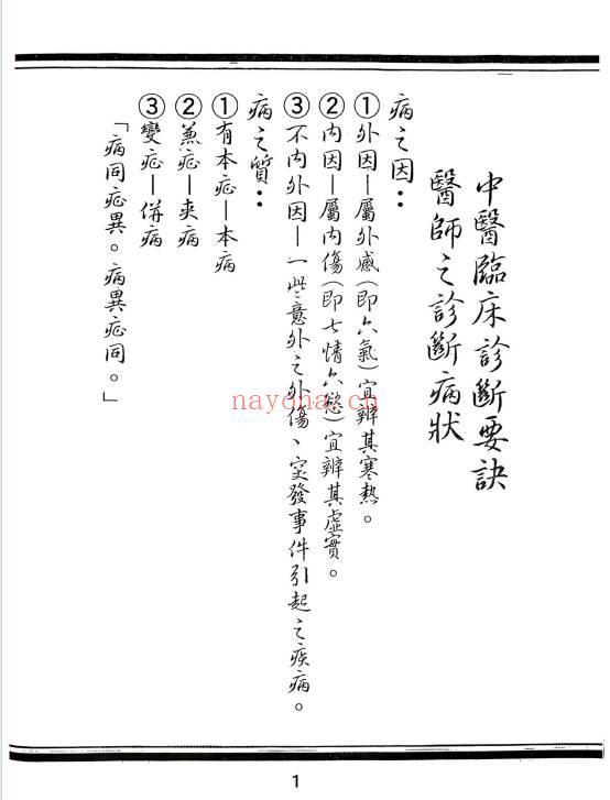 台湾绝版 颖川堂珍藏《祖传临床把脉诀》陈亮着169页.PDF电子版