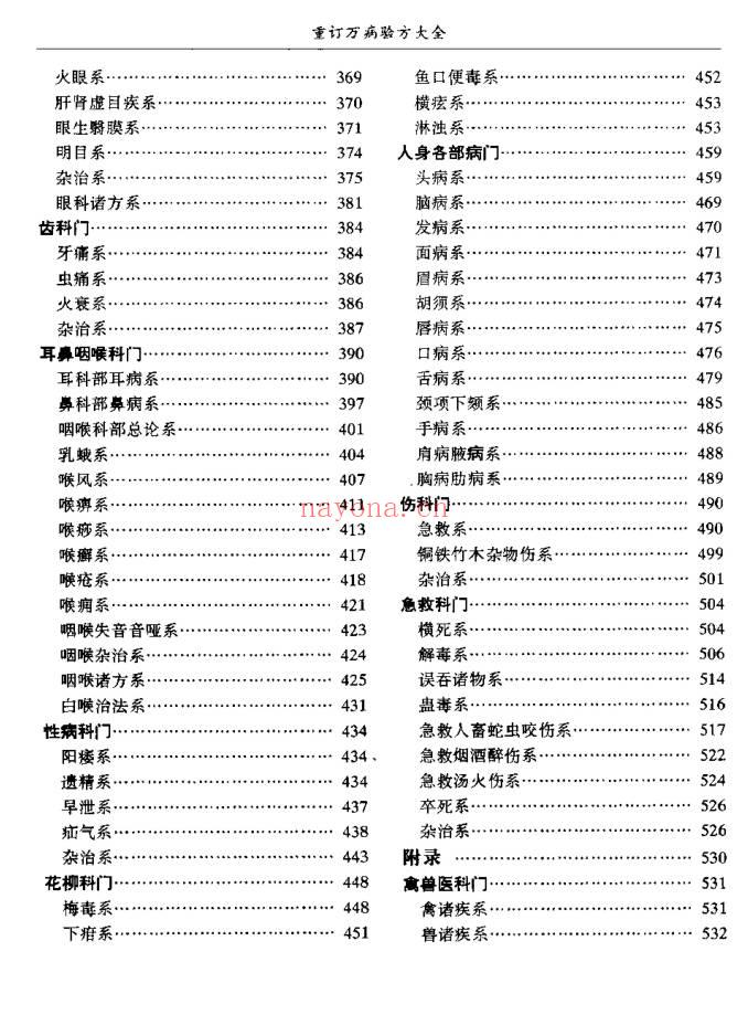 陆清洁《重订万病验方大全》573页.PDF电子版