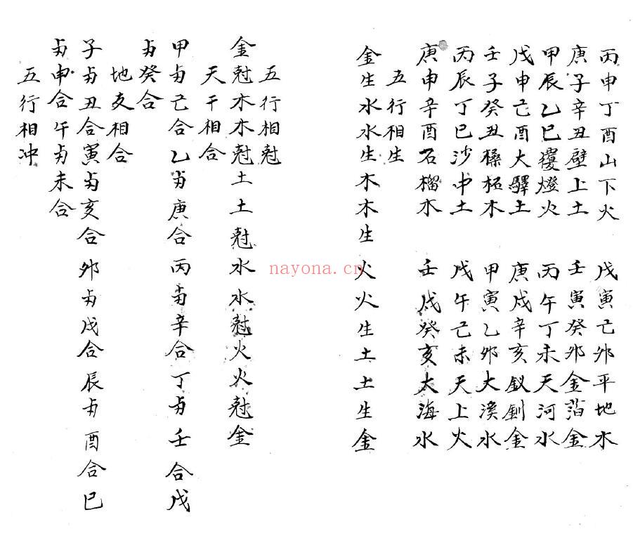 《算命书》40页双页版 八字命理 第3张