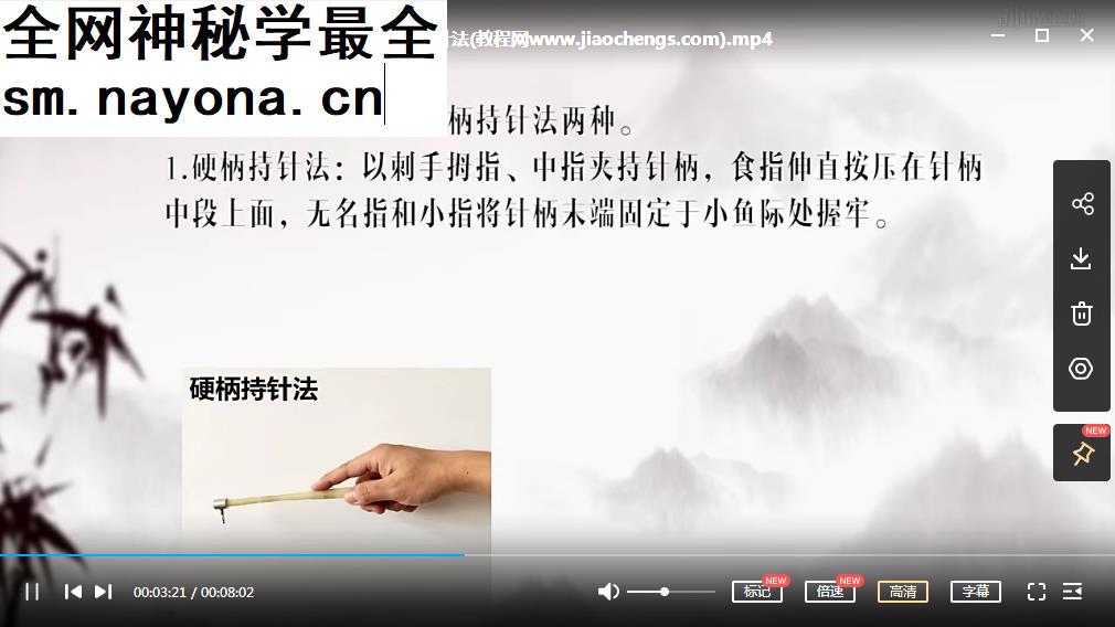 山东协和学院针尖上的中医视频课程54集