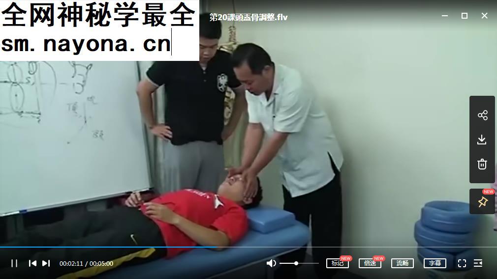 泳田医学仙骨疗法头盖骨疗法台版视频课程22集