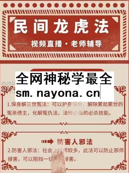 会真老师讲解 民间龙虎法插图