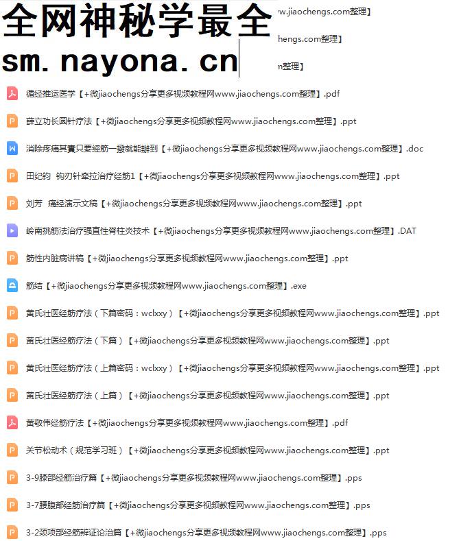 黄敬伟经筋疗法视频教程合集壮医经筋疗法教程